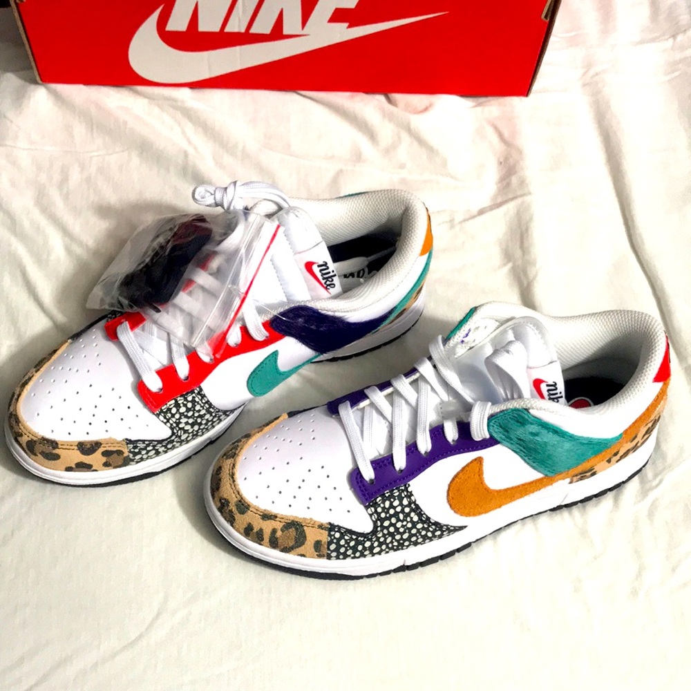Nike dunk low animal mix 7.5 womens  6 mens New with box